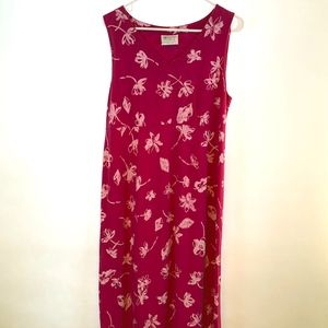 Hot Pink Fresh Produce Floral Maxi Dress Size Med